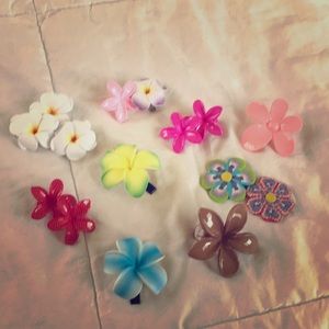 Flower hair clip sets
